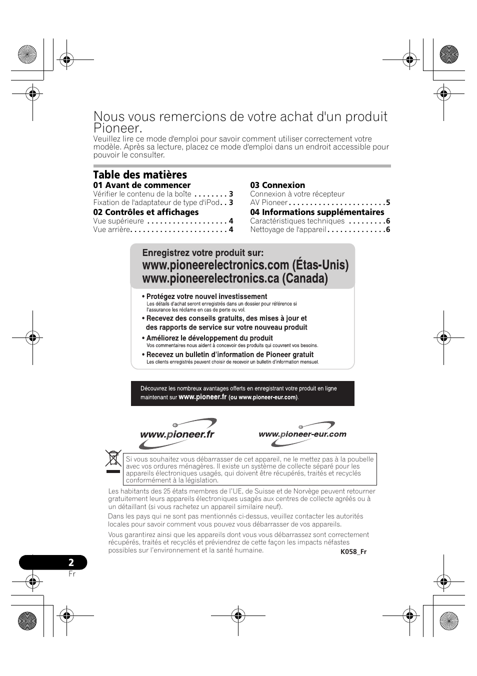 Pioneer IDK-80 User Manual | Page 8 / 45