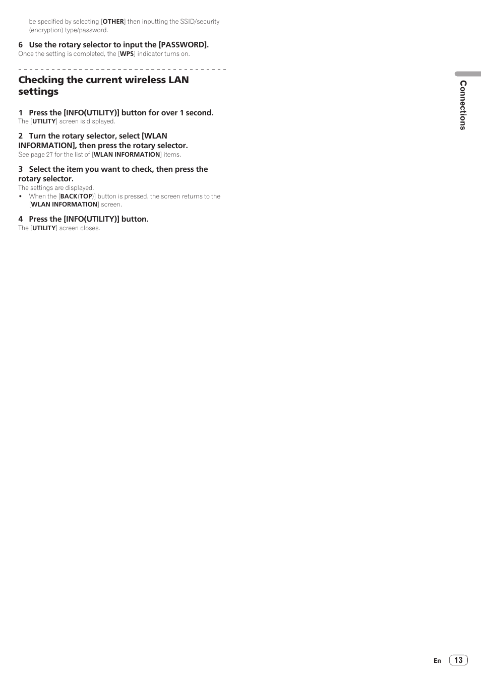 Checking the current wireless lan settings | Pioneer XDJ-AERO User Manual | Page 13 / 37