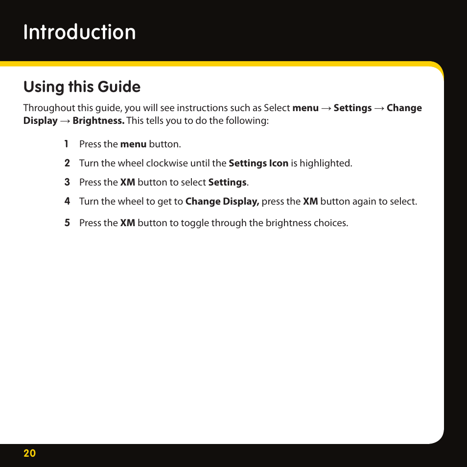 Introduction, Using this guide | Pioneer CD-XMHOME1 User Manual | Page 20 / 78