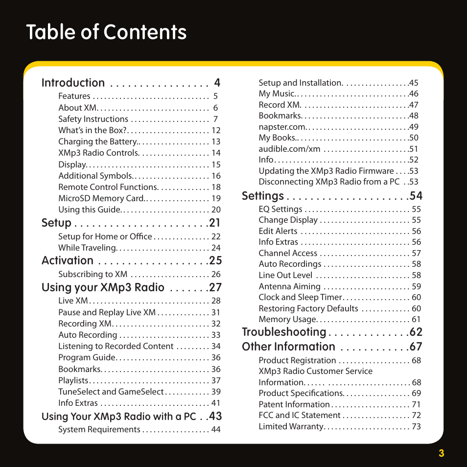 Pioneer CD-XMHOME1 User Manual | Page 3 / 78
