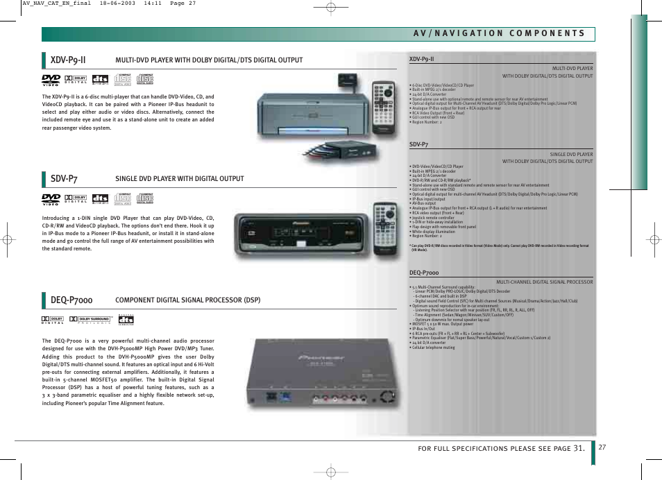 Pioneer CNDV-30 DVD User Manual | Page 27 / 32
