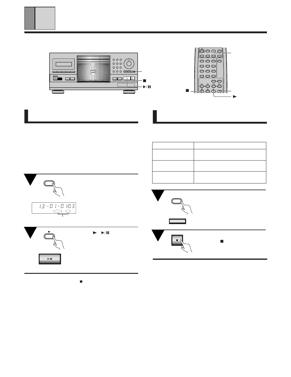 Press random during either play or stop mode, Press the previous button, 37 previous | Various operations, 76 random, Random, Clear program repeat display, Track disc | Pioneer PD-F1009 User Manual | Page 14 / 20