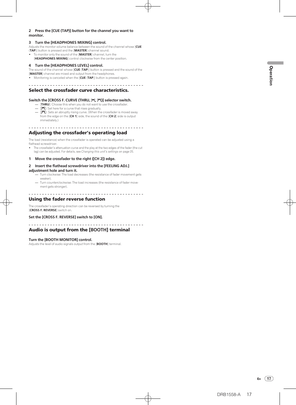 Pioneer DJ Mixer DJM-T1 User Manual | Page 17 / 32