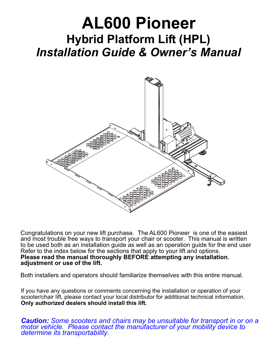 Pioneer AL600 User Manual | 11 pages