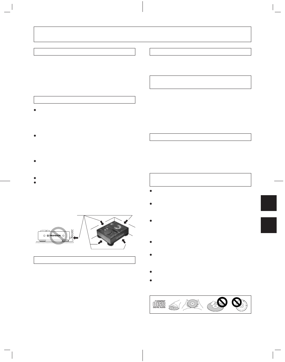 Precauciones relativas al manejo | Pioneer CDJ-500II User Manual | Page 53 / 76