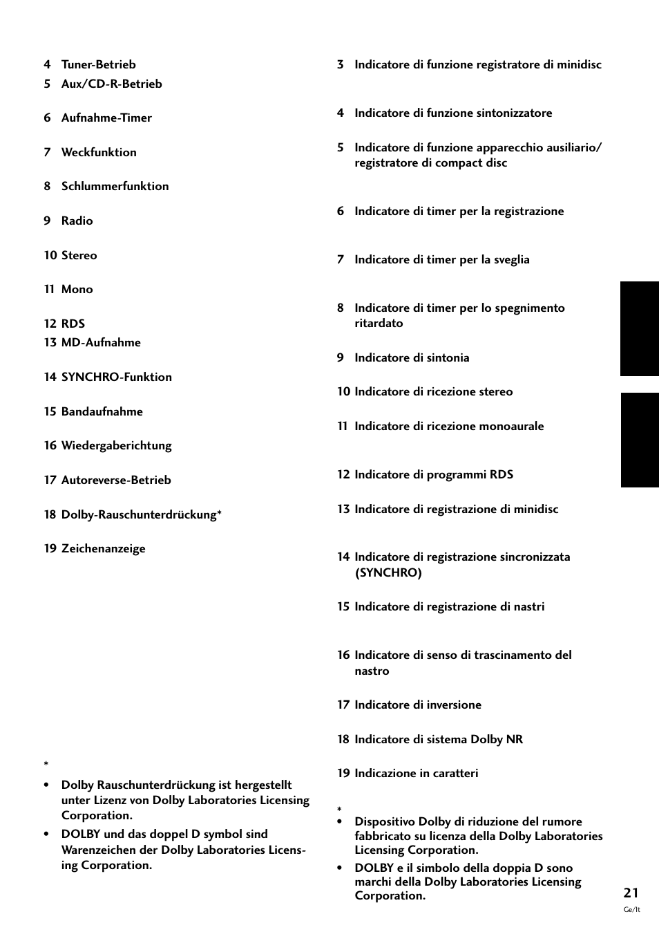 Deutsch italiano | Pioneer S-L8-LRW User Manual | Page 91 / 142