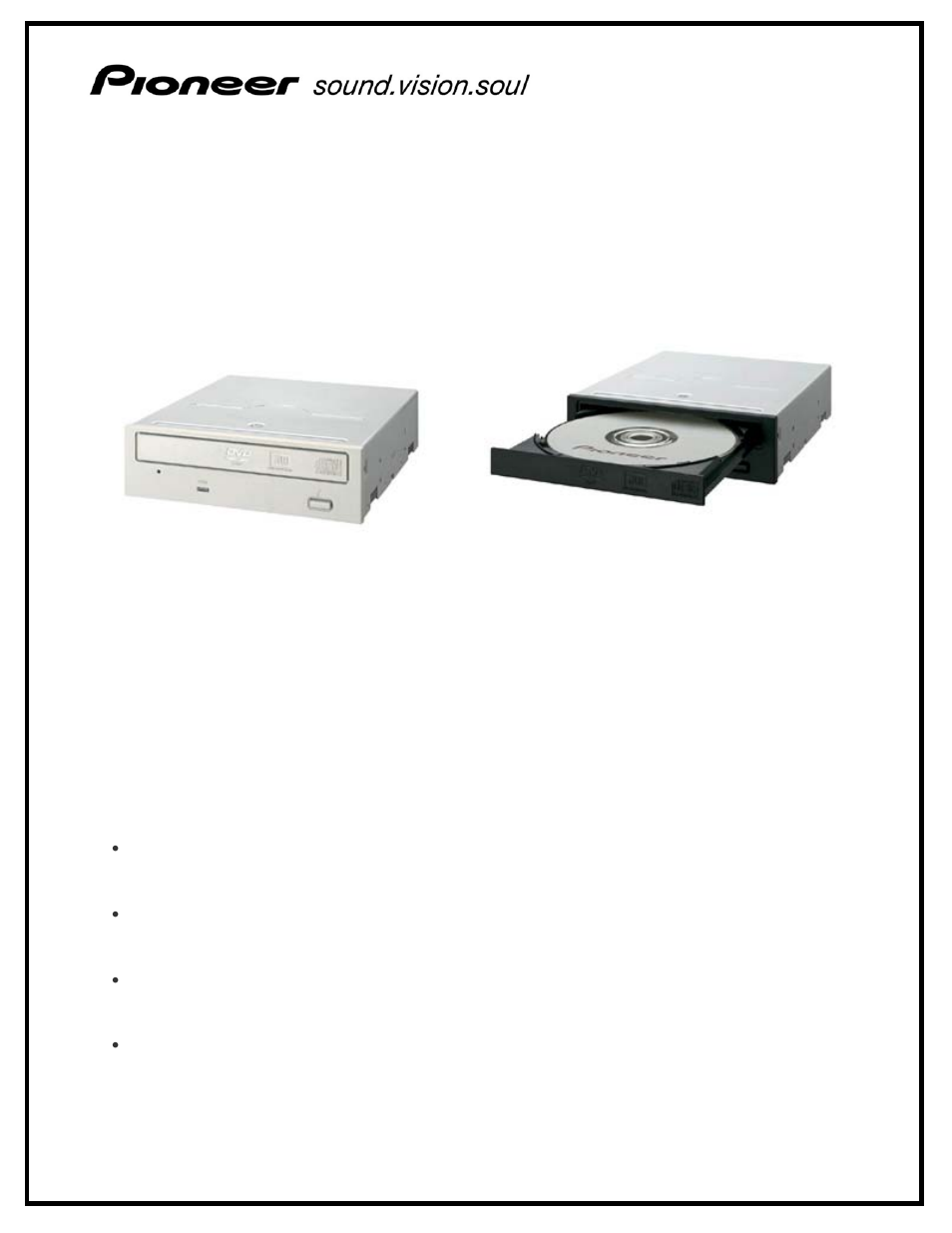 Pioneer DVR-110DBKU User Manual | 2 pages