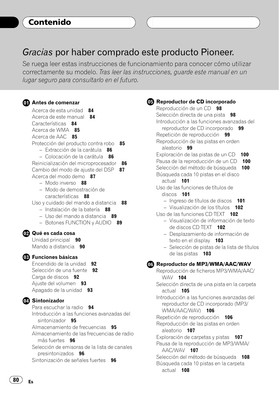 Pioneer Super Tuner III D DEH-P80RS User Manual | Page 80 / 165