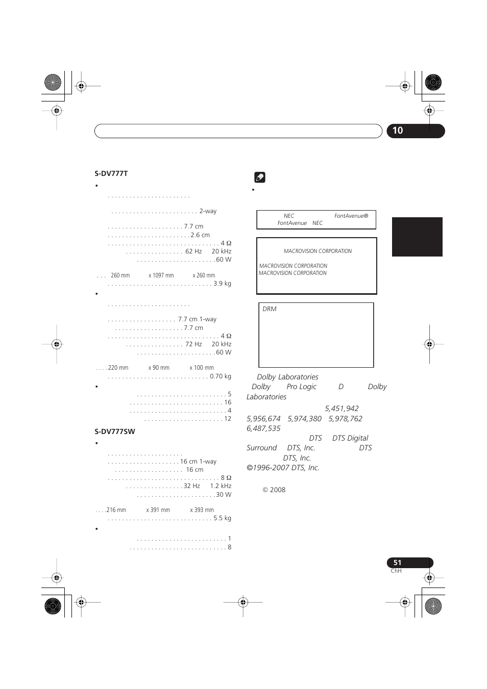 Pioneer S-DV777T User Manual | Page 101 / 102