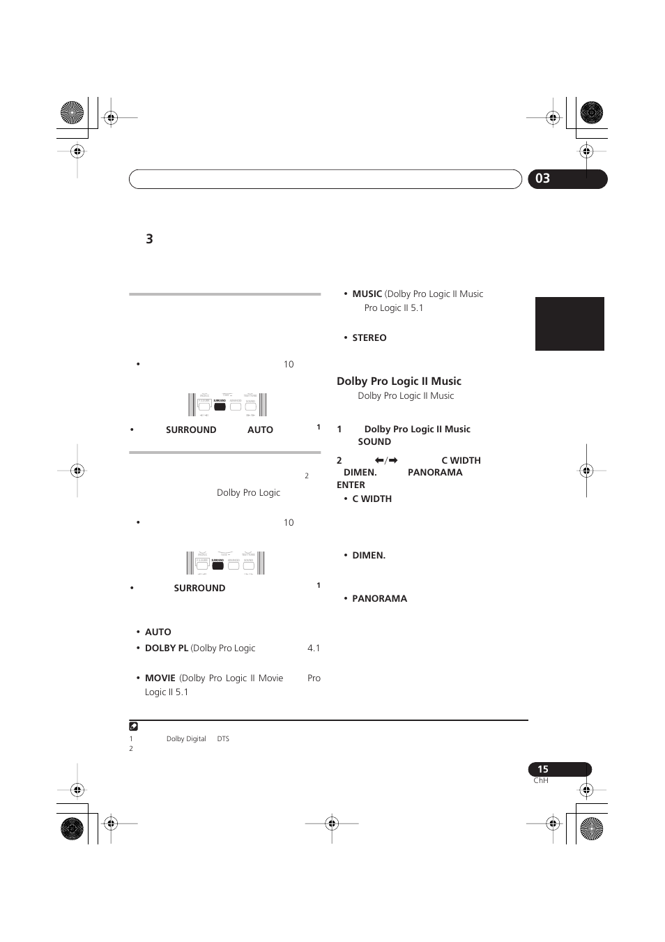 Dolby pro logic ii music | Pioneer S-DV777T User Manual | Page 65 / 102
