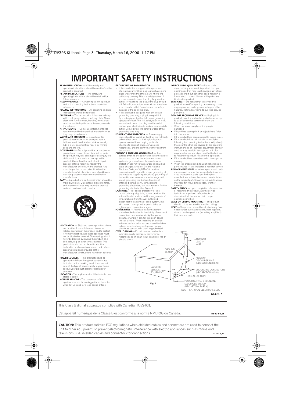 Pioneer DV-490V-S User Manual | Page 3 / 48