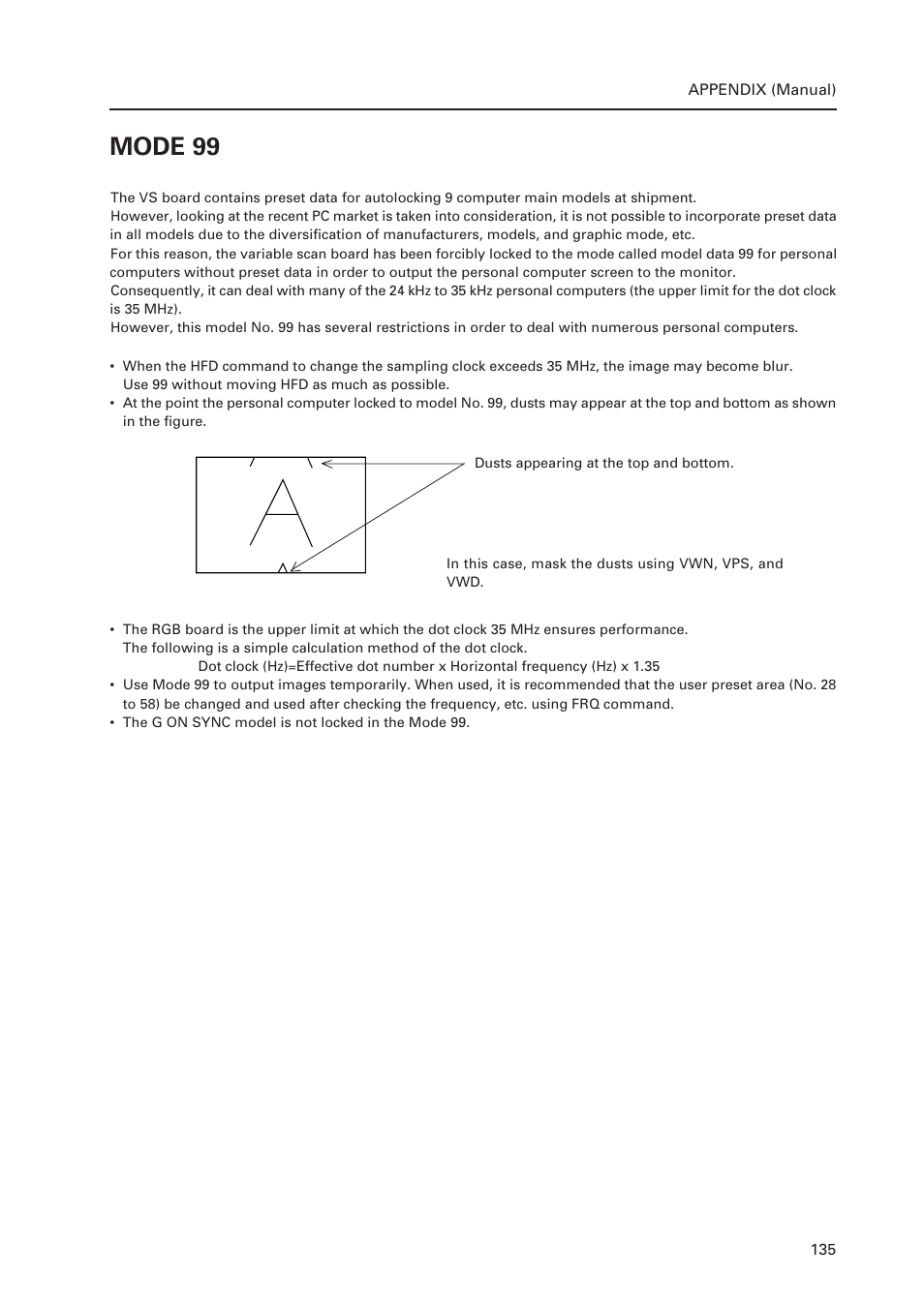 Mode 99 | Pioneer Multi Projection System RM-V1000NU User Manual | Page 136 / 159