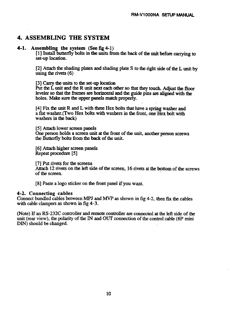 Pioneer Multi Projection System RM-V1000NU User Manual | Page 150 / 159