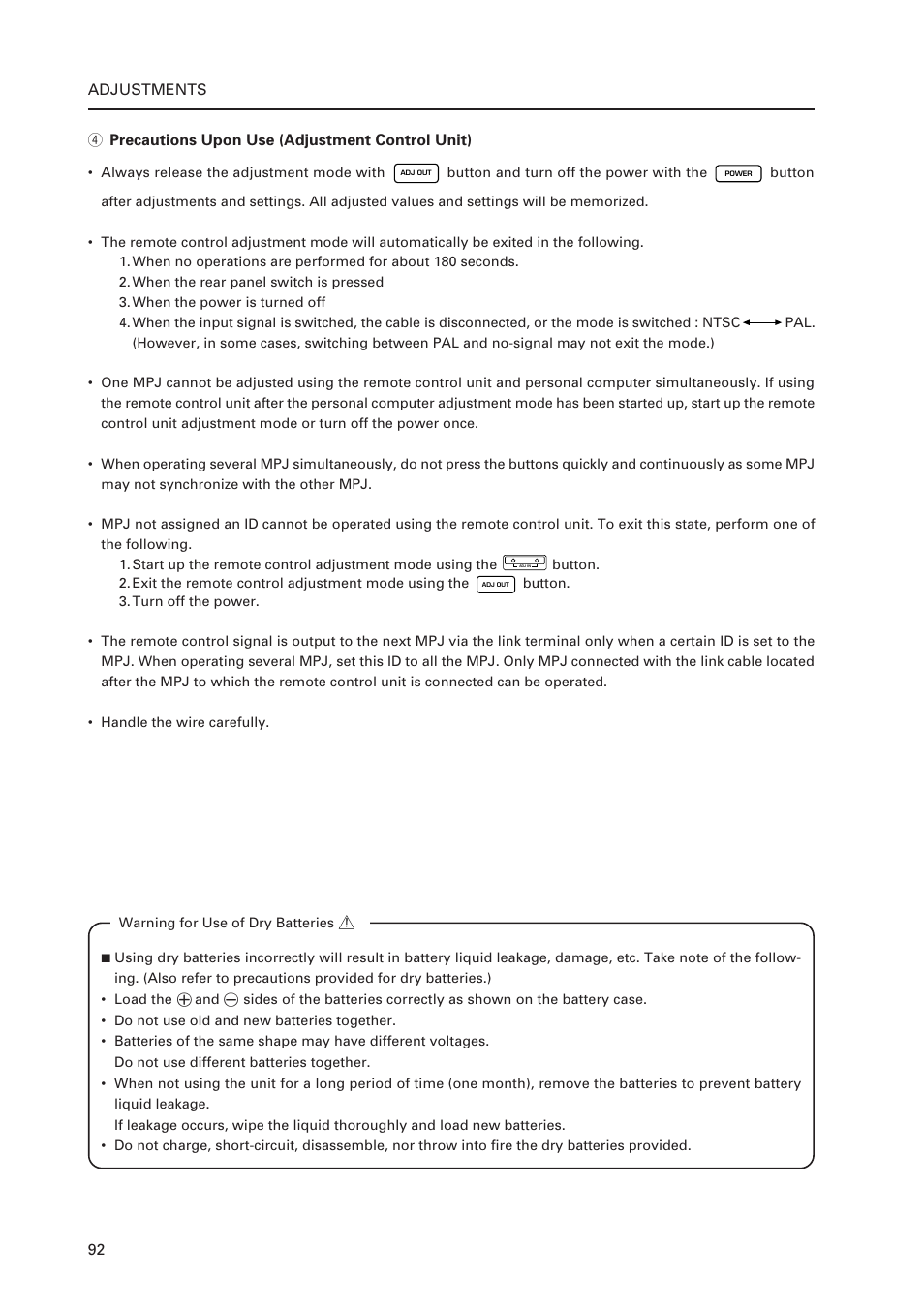 Pioneer Multi Projection System RM-V1000NU User Manual | Page 93 / 159