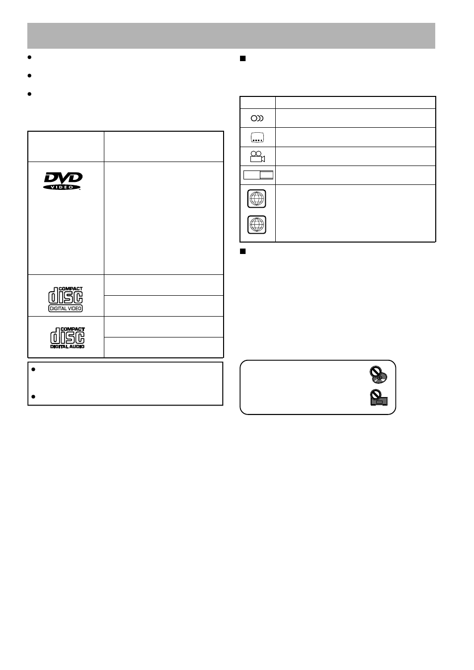 Disc types compatible with this unit, 7dvd identification markings, 7disc operation methods | Pioneer DVD-V7300D User Manual | Page 13 / 96