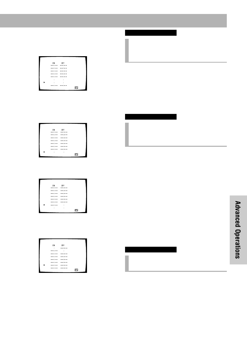 Advanced operations, Video cd, Example 1) | Example 2), Example 3), Example 4) | Pioneer DVD-V7300D User Manual | Page 55 / 96