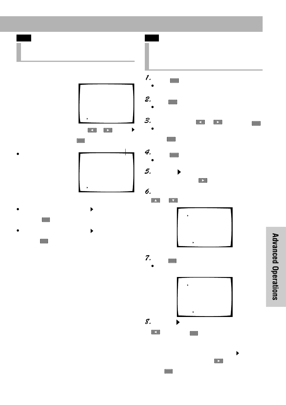 Advanced operations, Saving barcode/ command stack, Press | Select “no” with or and press, Select the step to be deleted by pressing or, Important | Pioneer DVD-V7300D User Manual | Page 65 / 96