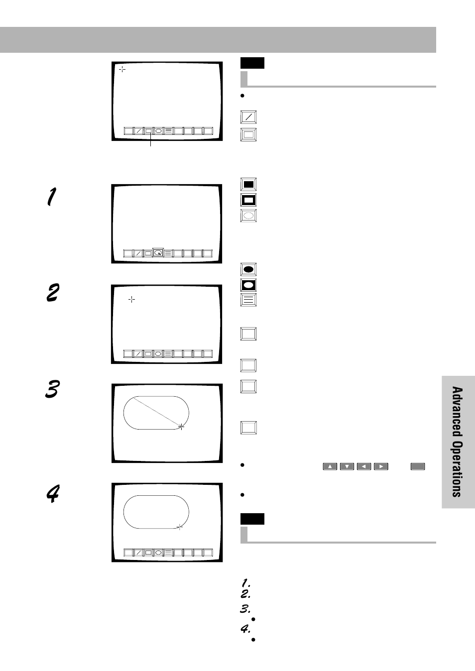 Advanced operations, Using the drawing tools, Drawing a picture | Pioneer DVD-V7300D User Manual | Page 77 / 96