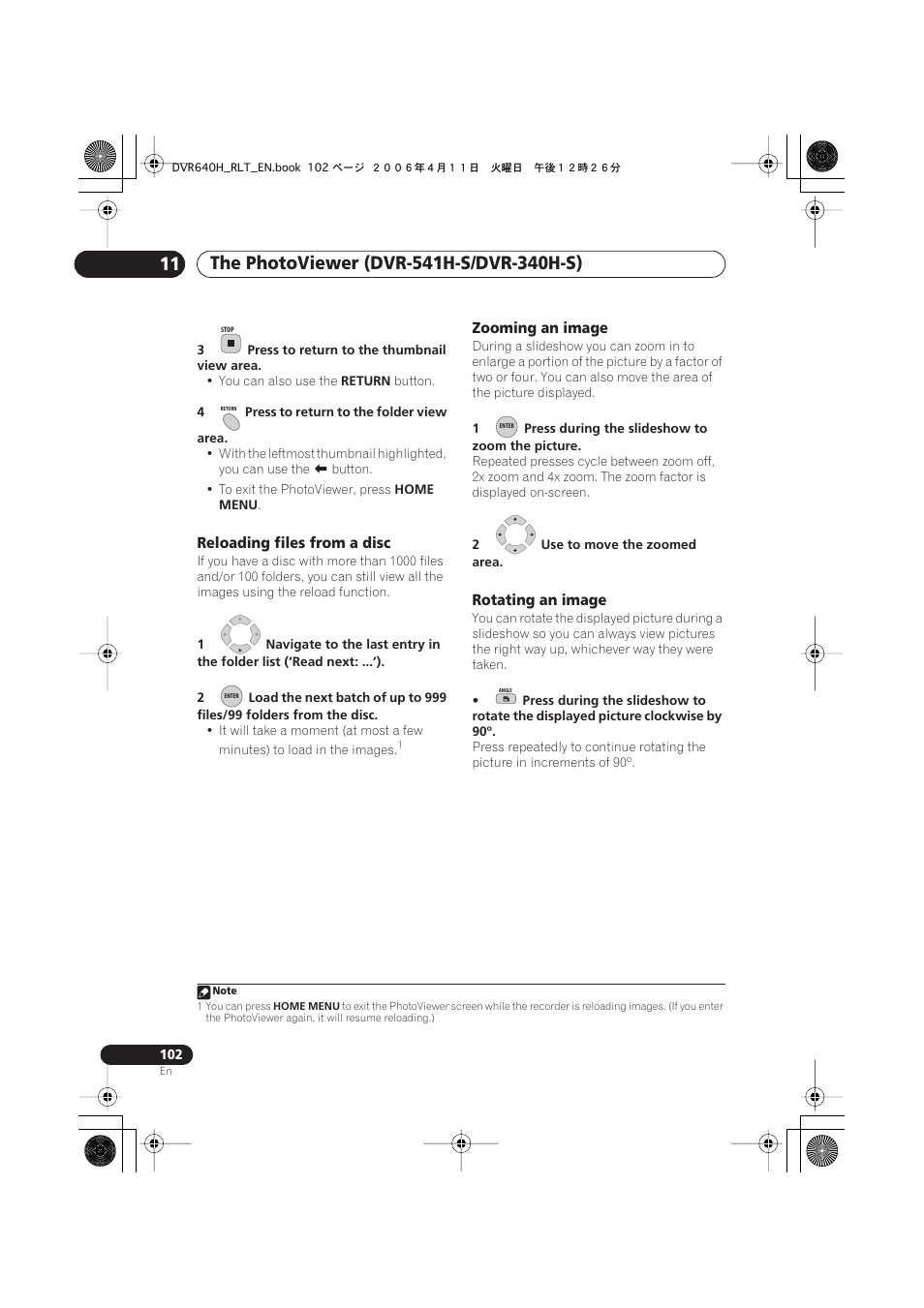 Pioneer DVR-541H-S User Manual | Page 102 / 140