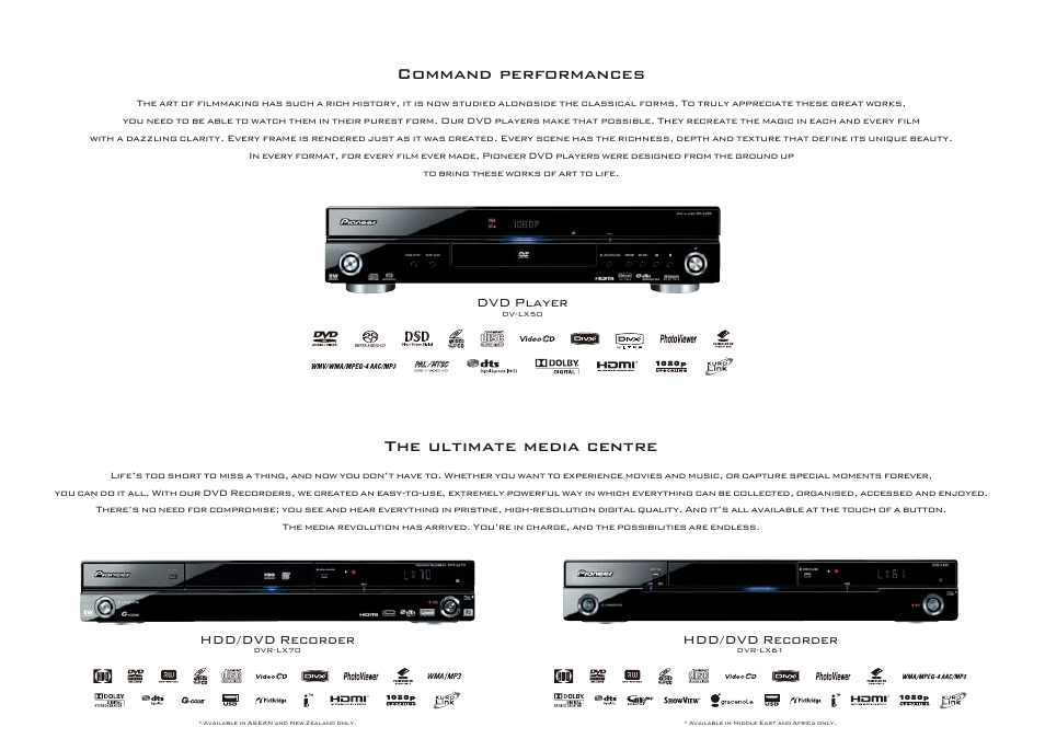 Command performances, The ultimate media centre | Pioneer KURO KRP-500P User Manual | Page 16 / 28