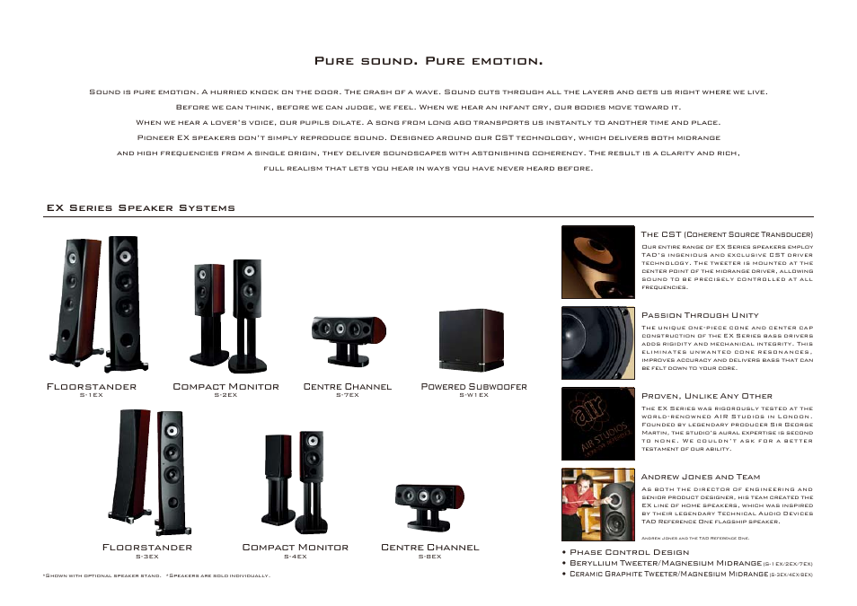 Pure sound. pure emotion | Pioneer KURO KRP-500P User Manual | Page 20 / 28