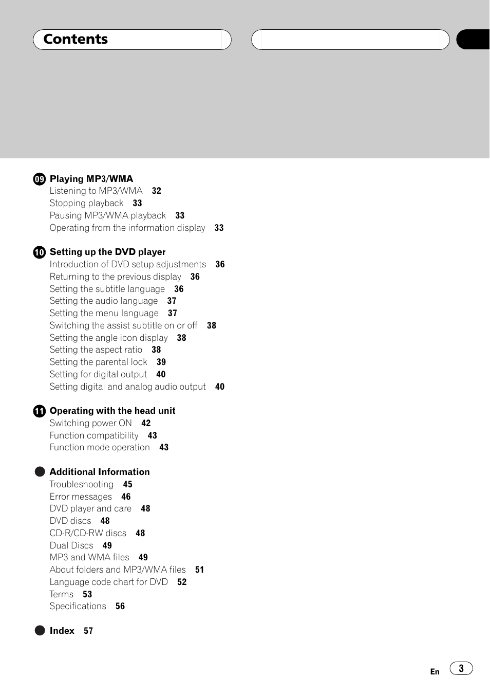 Pioneer XDV-P6 User Manual | Page 3 / 58