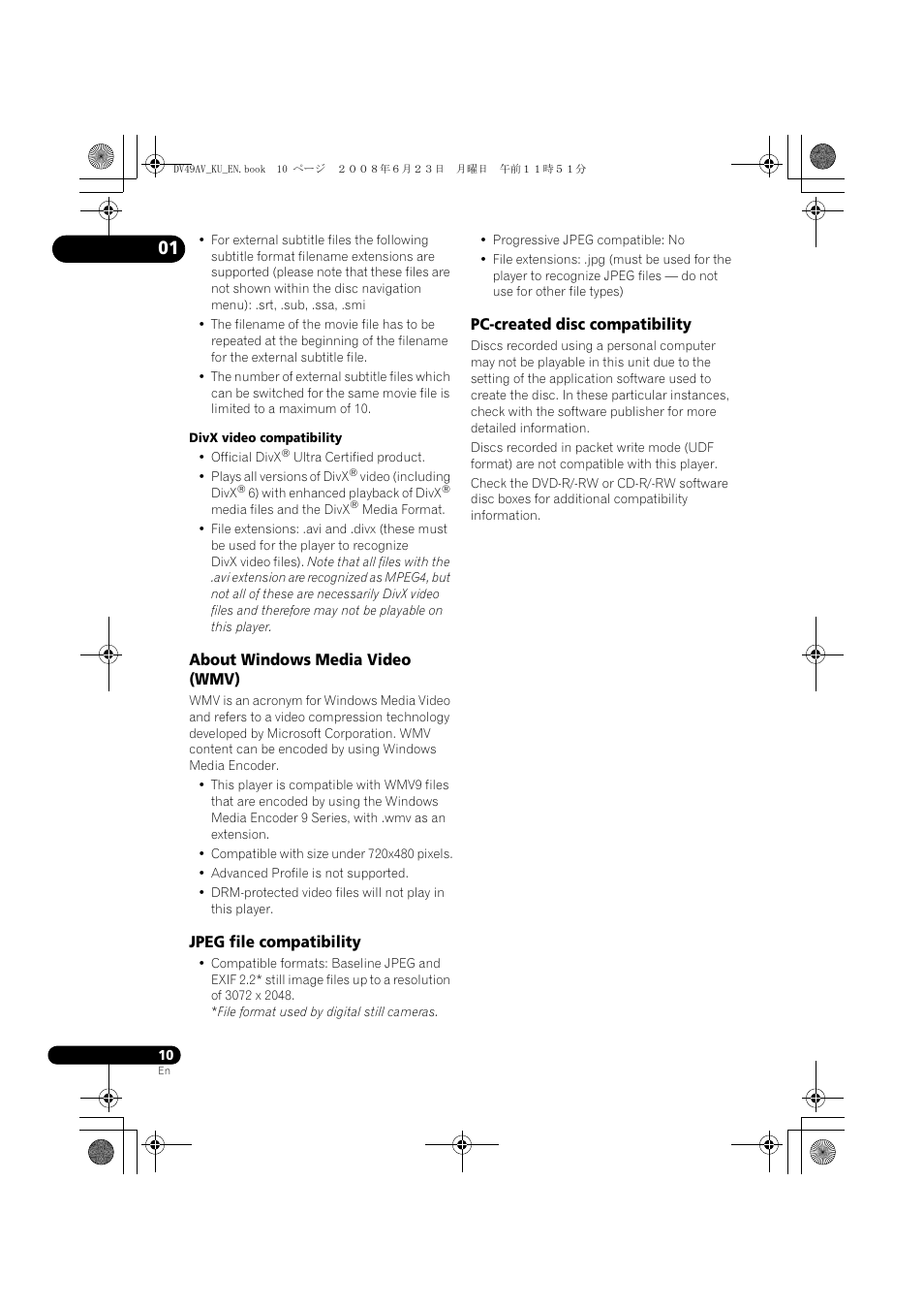 Pioneer ELITE DV-49AV User Manual | Page 10 / 63