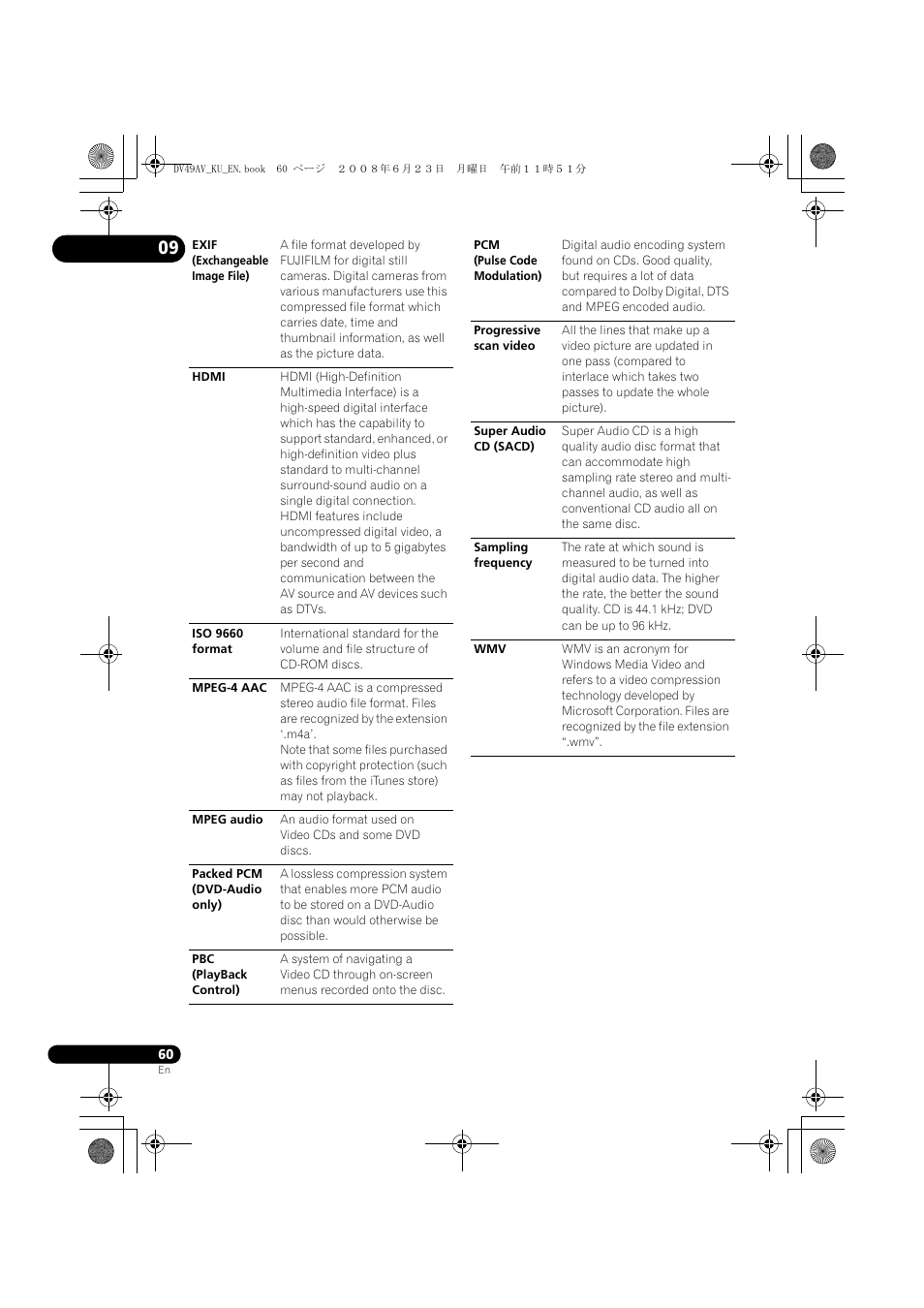 Pioneer ELITE DV-49AV User Manual | Page 60 / 63