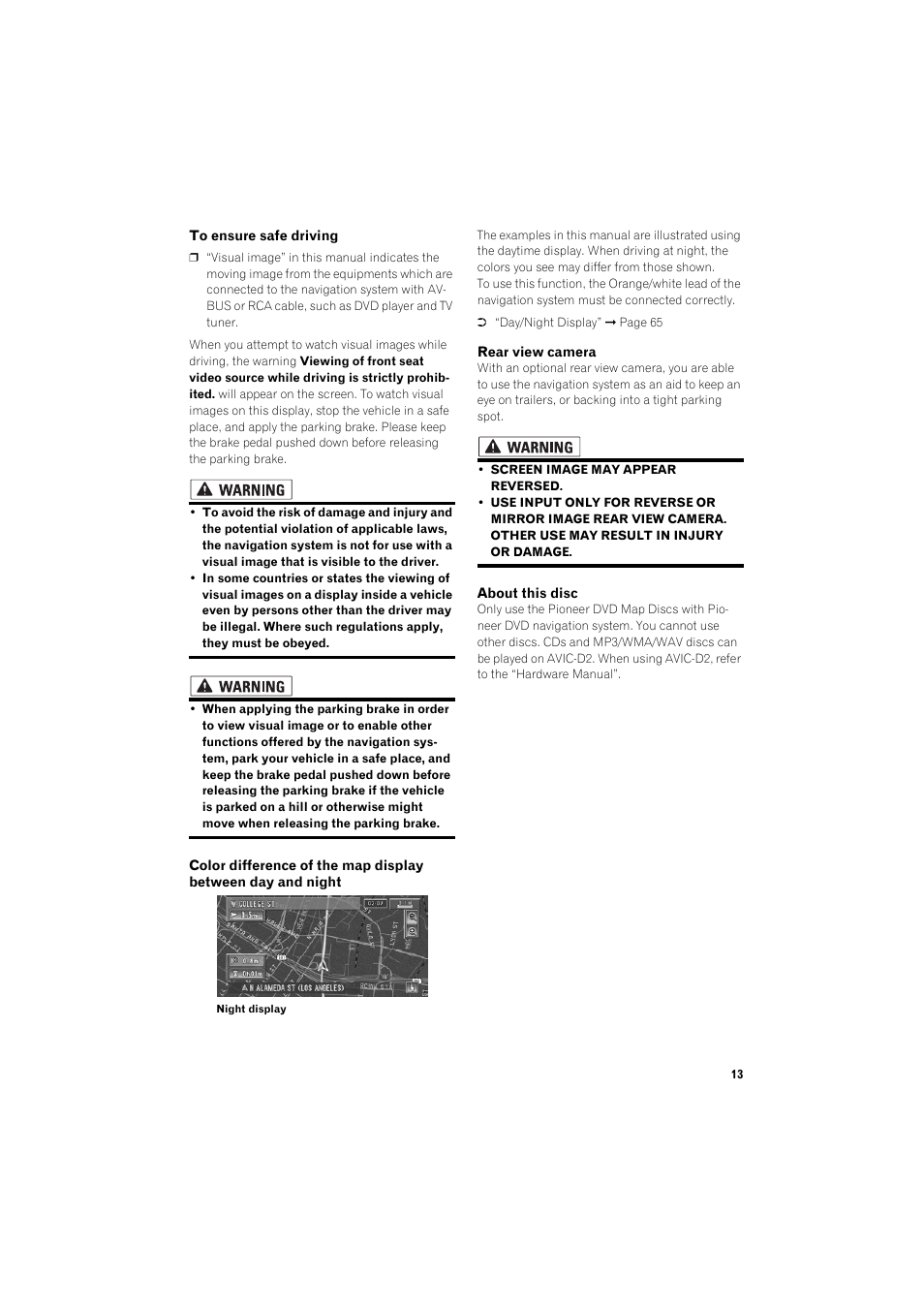 Pioneer DOUBLE-DIN DVD NAVIGATION SYSTEM AVIC-D2 User Manual | Page 15 / 134