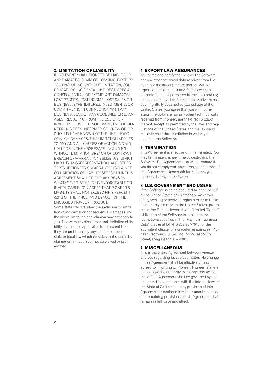 Pioneer DOUBLE-DIN DVD NAVIGATION SYSTEM AVIC-D2 User Manual | Page 4 / 134