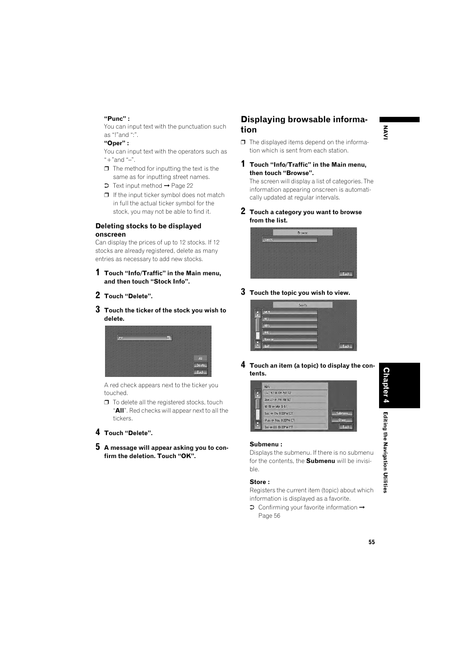 Displaying browsable information 55 | Pioneer DOUBLE-DIN DVD NAVIGATION SYSTEM AVIC-D2 User Manual | Page 57 / 134