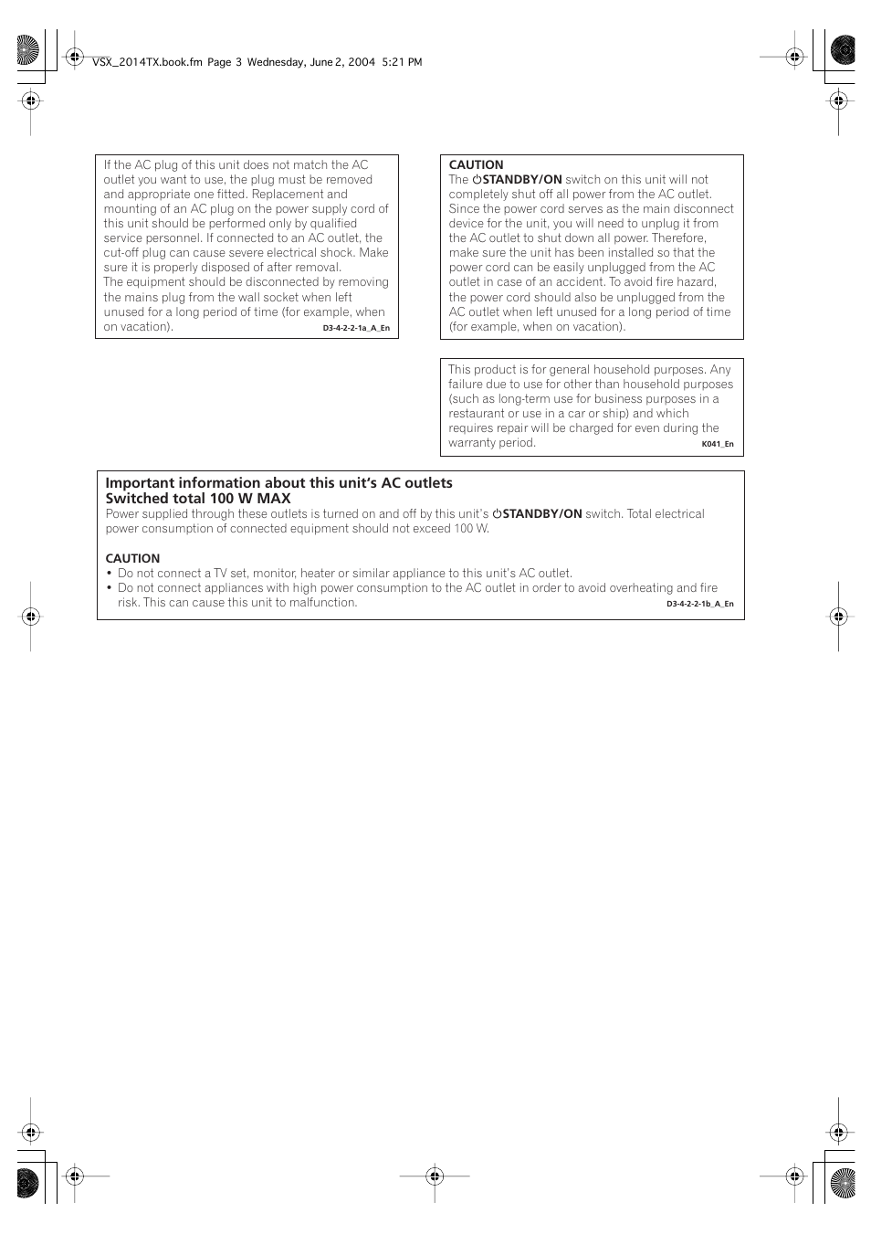 Pioneer VSX-2014i User Manual | Page 3 / 84