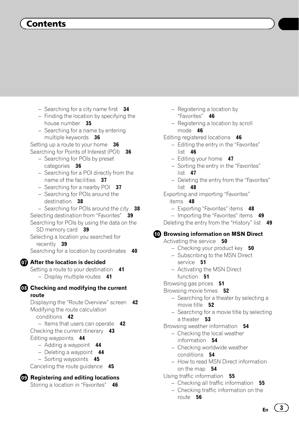 Pioneer SUPER TUNER 3 D AVIC-Z120BT User Manual | Page 3 / 228