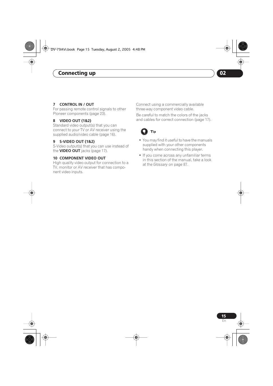 Connecting up 02 | Pioneer DV-79AVi User Manual | Page 15 / 99