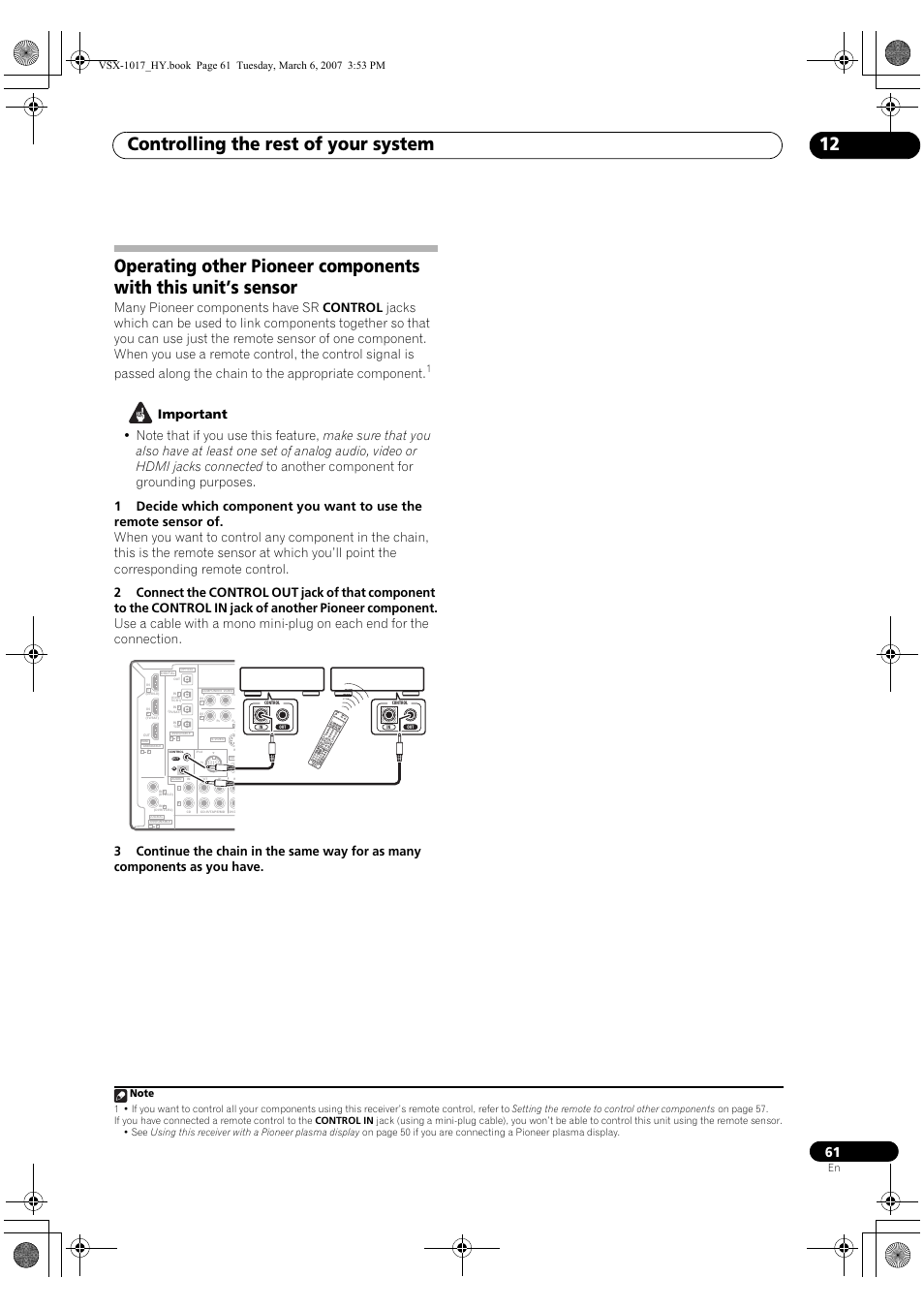 Controlling the rest of your system 12 | Pioneer VSX-1017AV-K User Manual | Page 61 / 72