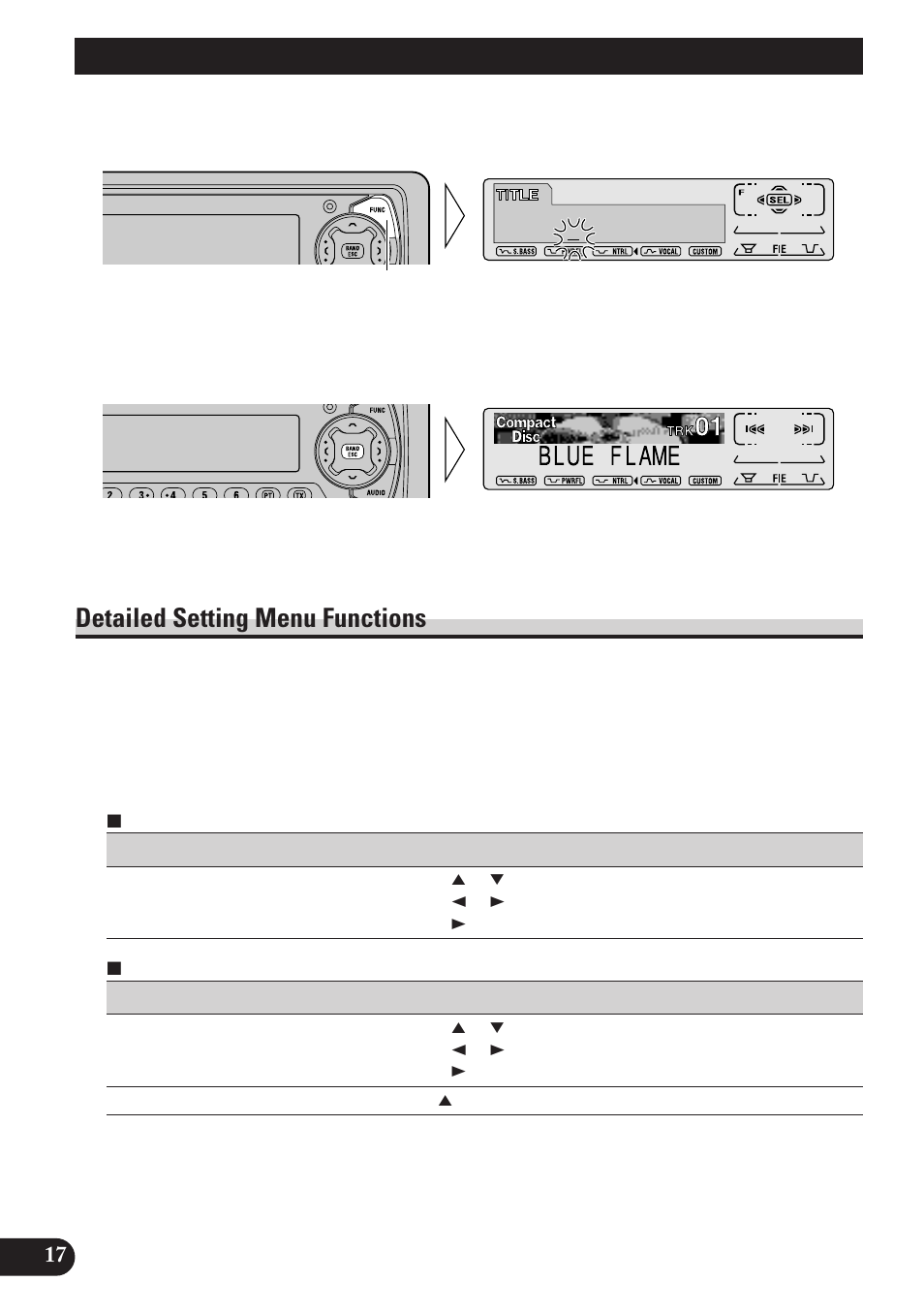 Detailed setting menu functions, Basic operation | Pioneer DEH-P6100R User Manual | Page 18 / 124