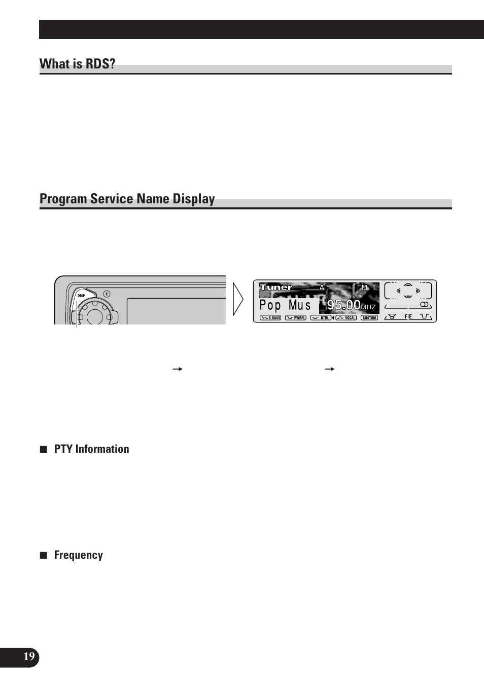 Using rds functions, What is rds? program service name display, A title (english) | What is rds, Program service name display | Pioneer DEH-P6100R User Manual | Page 20 / 124