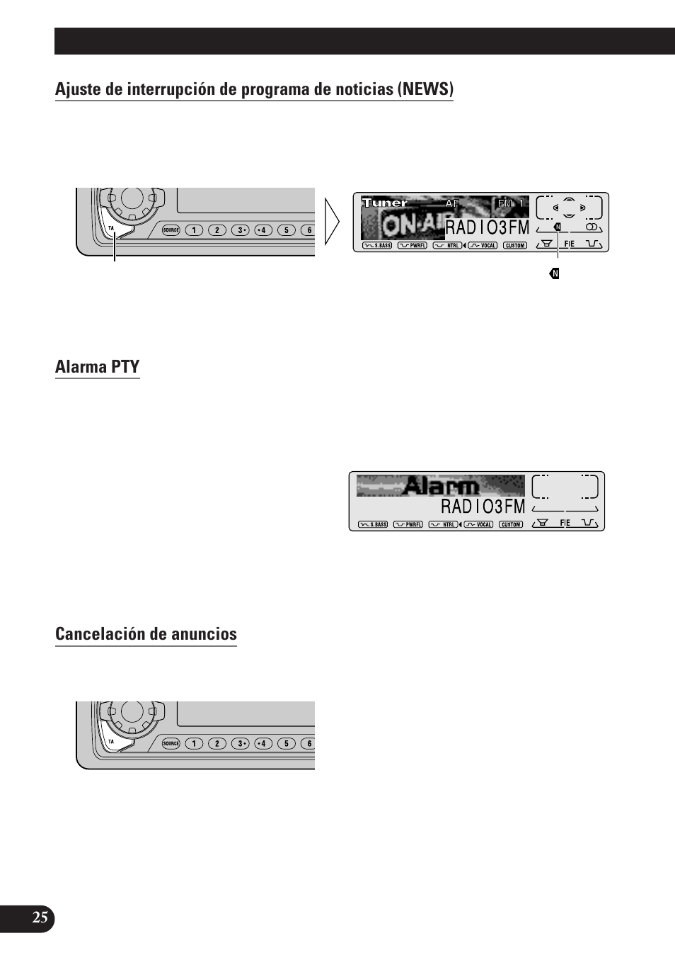 A title (english), Uso de las funciones rds | Pioneer DEH-P6100R User Manual | Page 86 / 124