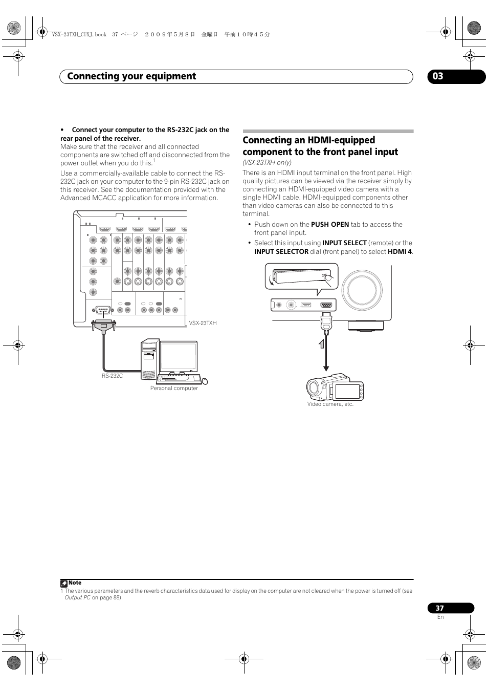 Connecting your equipment 03 | Pioneer Elite VSX-23TXH User Manual | Page 37 / 123