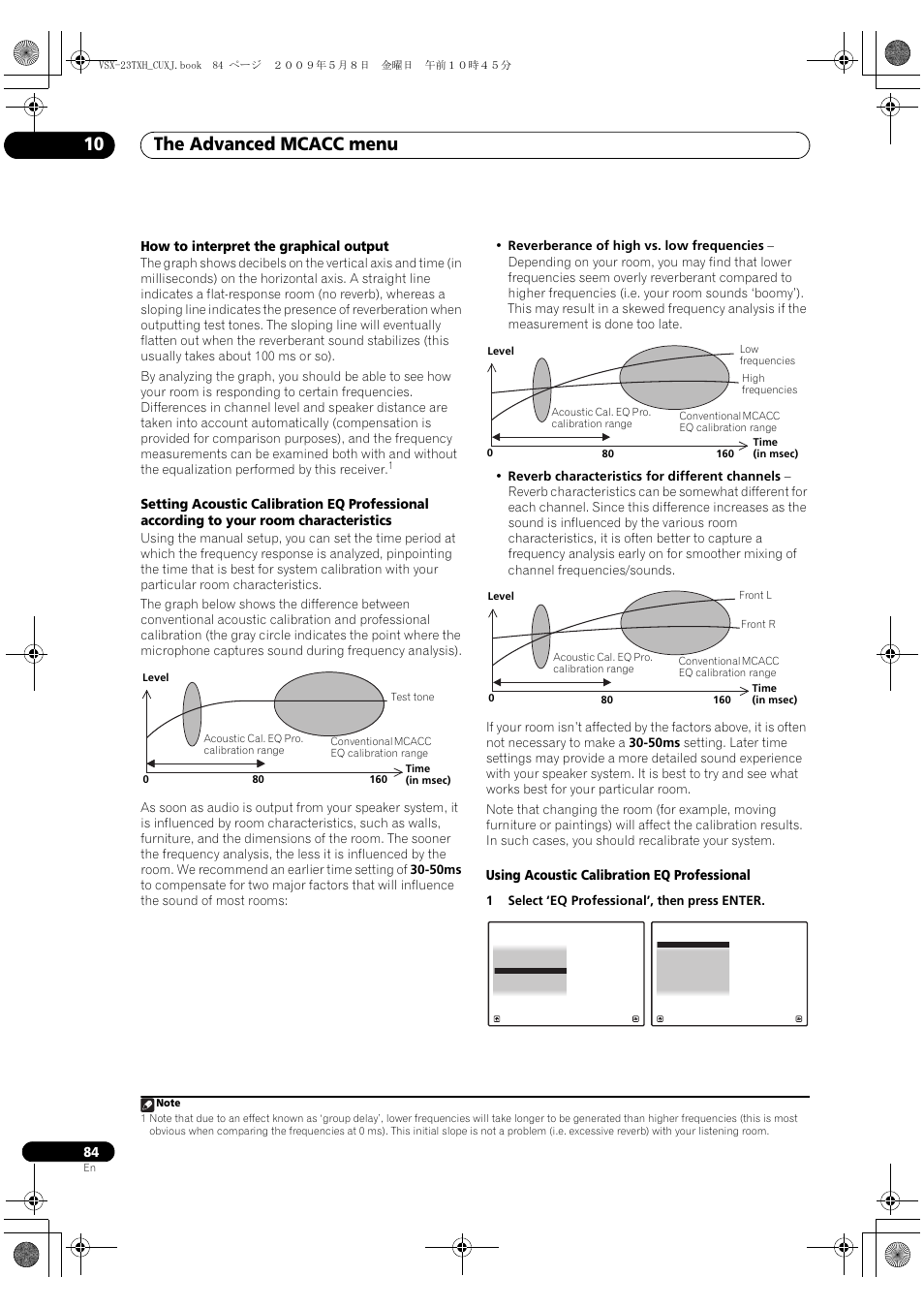The advanced mcacc menu 10 | Pioneer Elite VSX-23TXH User Manual | Page 84 / 123