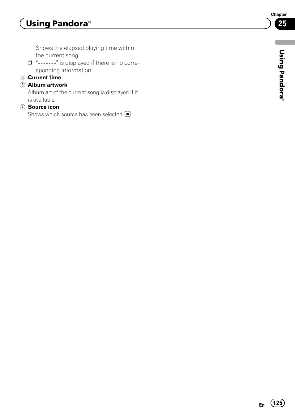 Using pandora | Pioneer SUPER TUNER IIID AVIC-X9310BT User Manual | Page 125 / 232