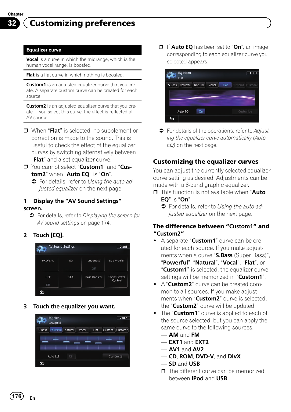 32 customizing preferences | Pioneer SUPER TUNER IIID AVIC-X9310BT User Manual | Page 176 / 232