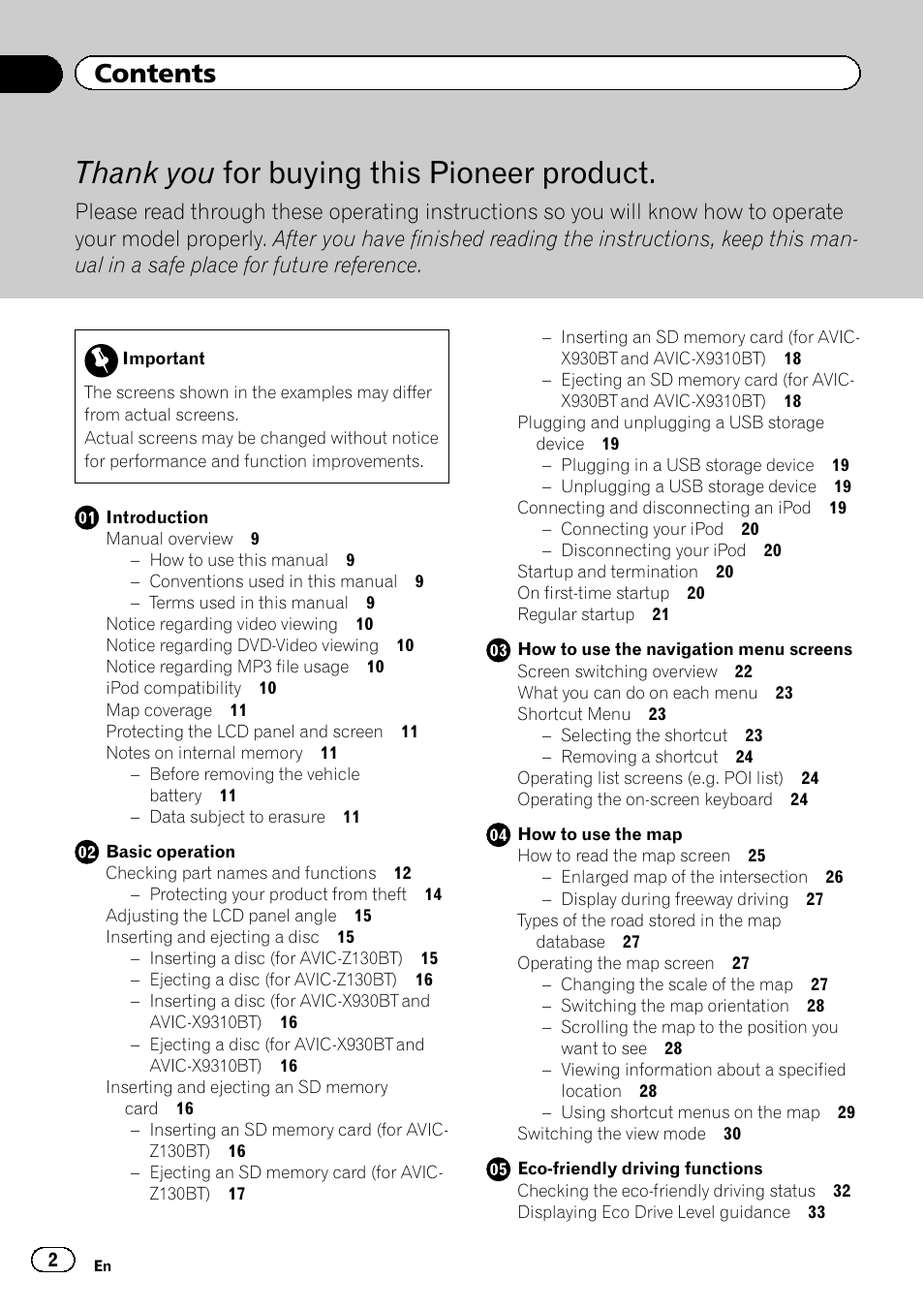 Pioneer SUPER TUNER IIID AVIC-X9310BT User Manual | Page 2 / 232