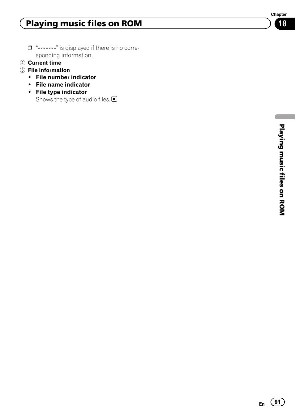 Playing music files on rom | Pioneer SUPER TUNER IIID AVIC-X9310BT User Manual | Page 91 / 232