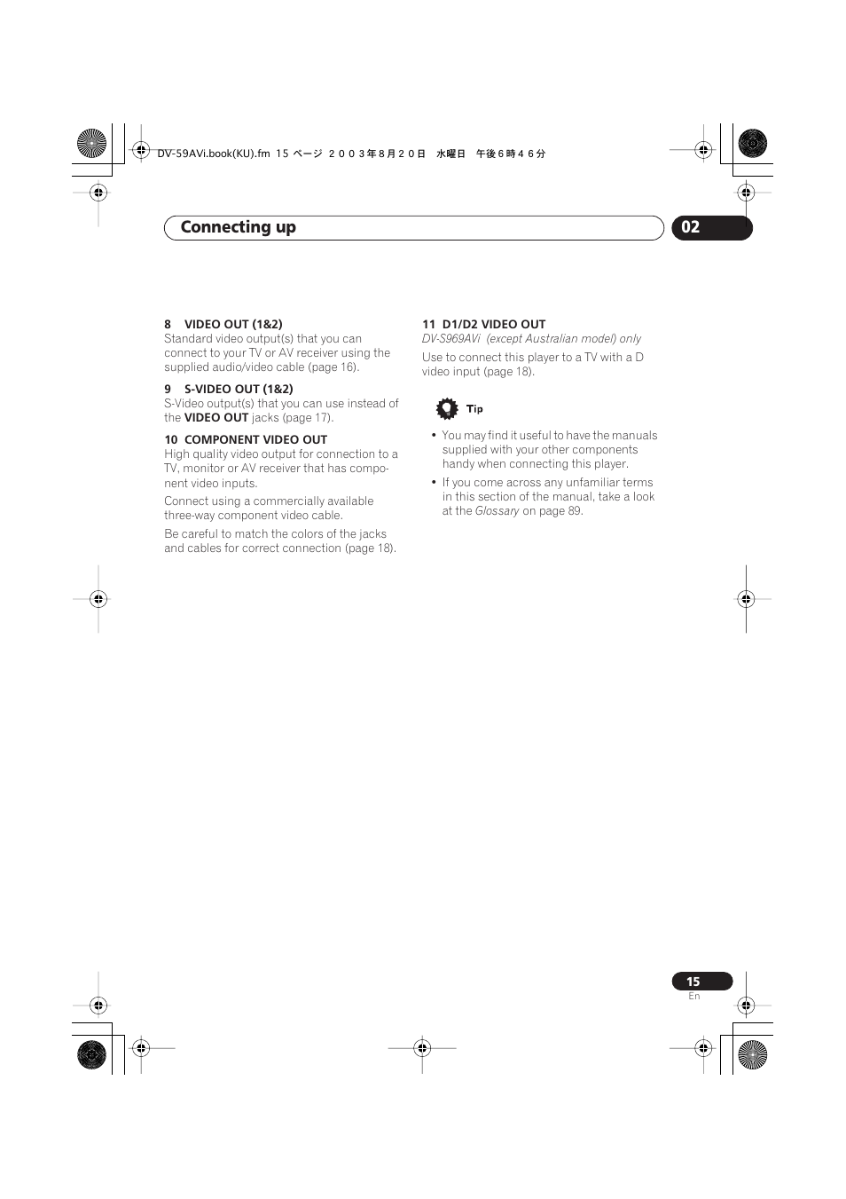 Connecting up 02 | Pioneer DV-S969AVi User Manual | Page 15 / 100