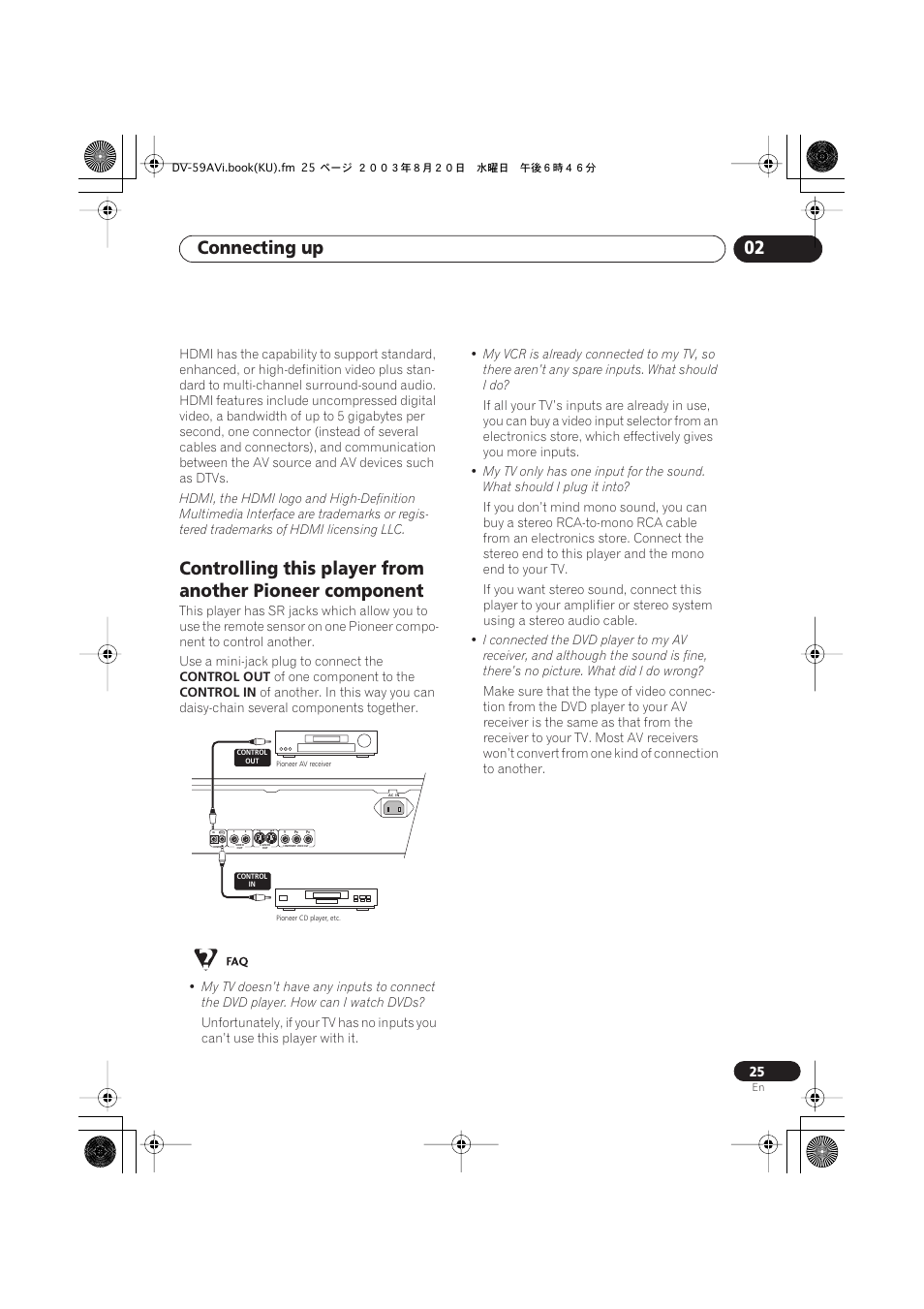 Connecting up 02 | Pioneer DV-S969AVi User Manual | Page 25 / 100