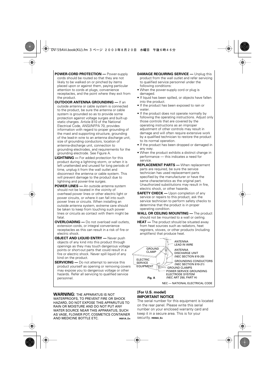 Pioneer DV-S969AVi User Manual | Page 3 / 100