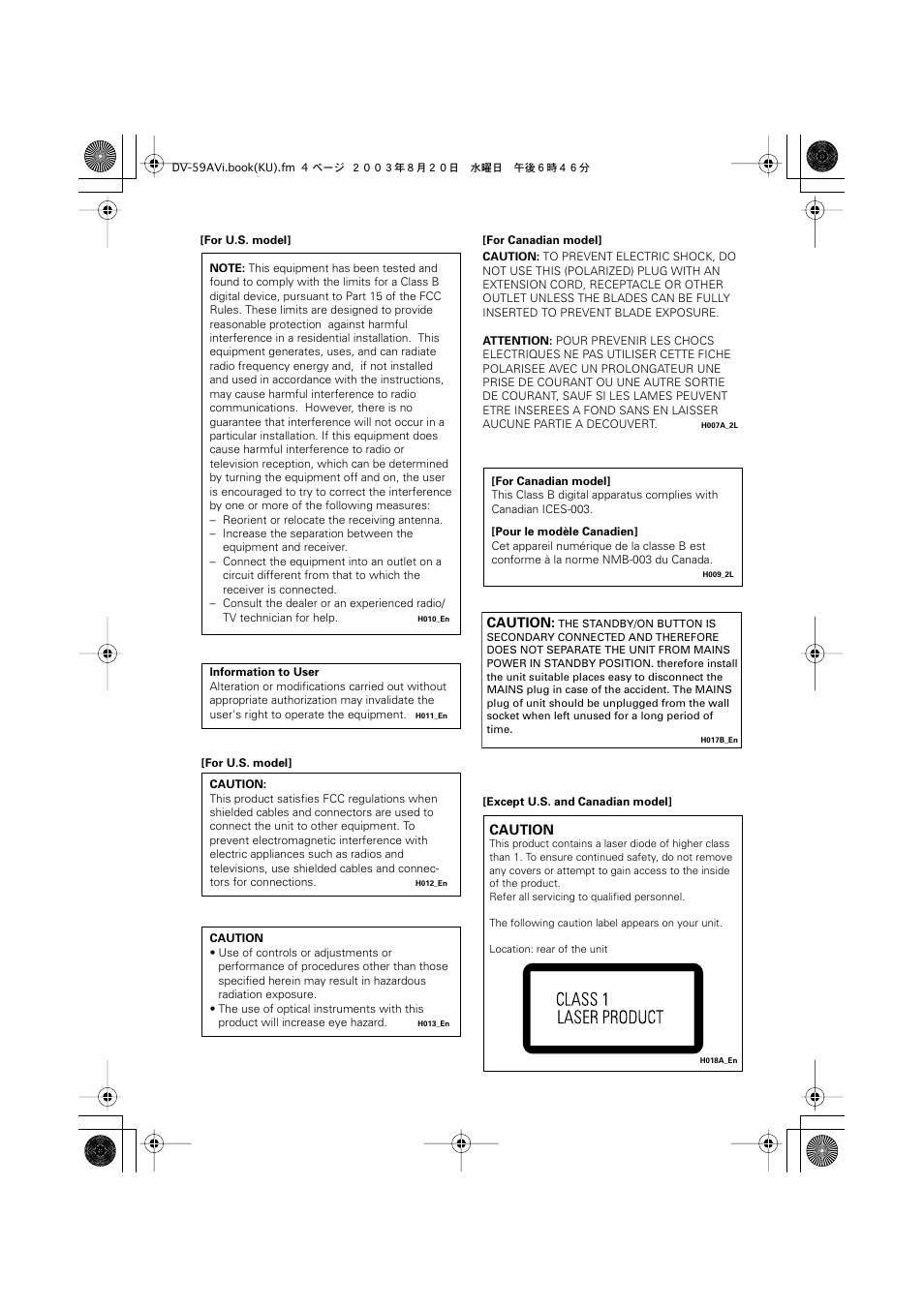 Pioneer DV-S969AVi User Manual | Page 4 / 100