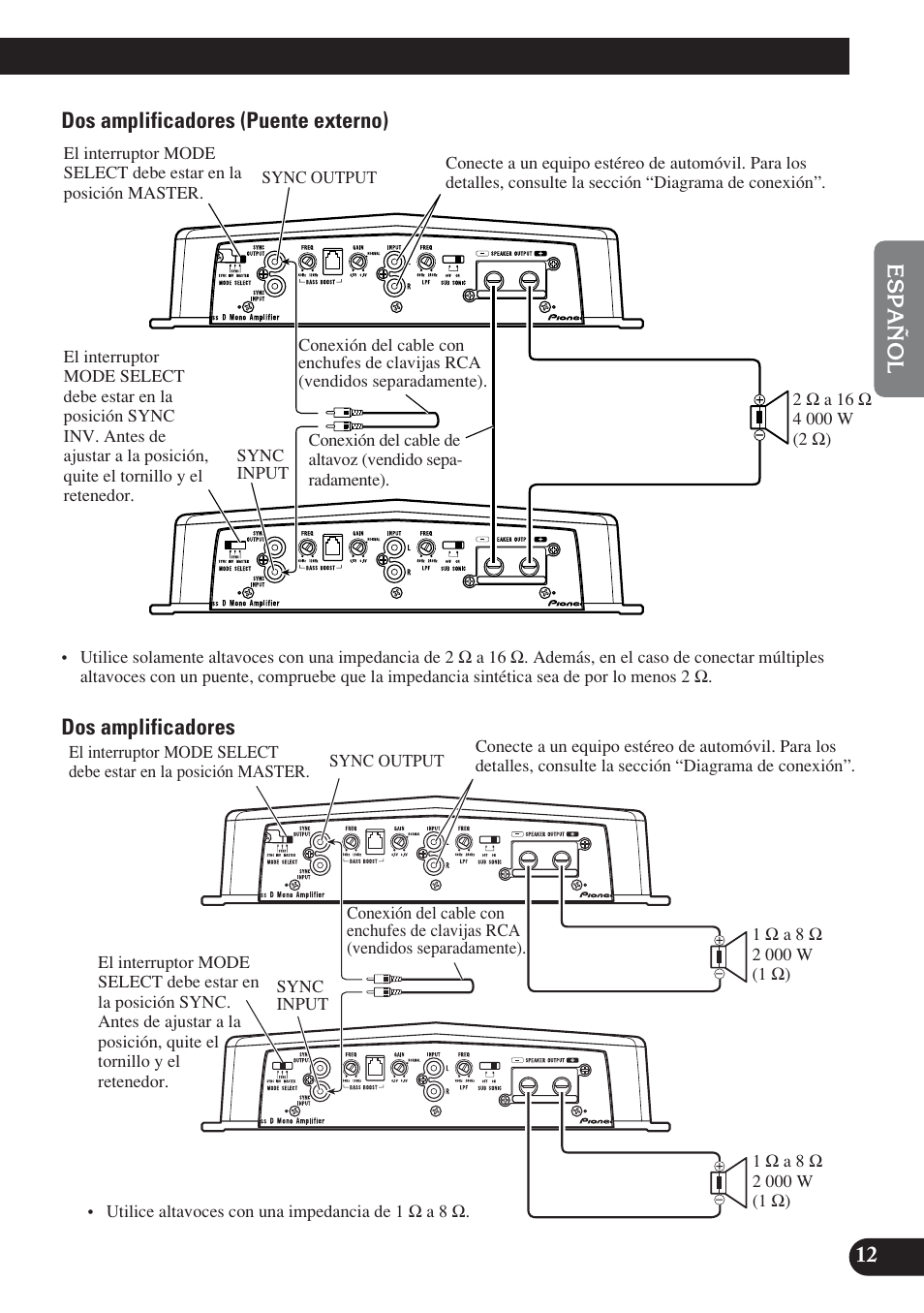 Pioneer D2000SPL User Manual | Page 31 / 128