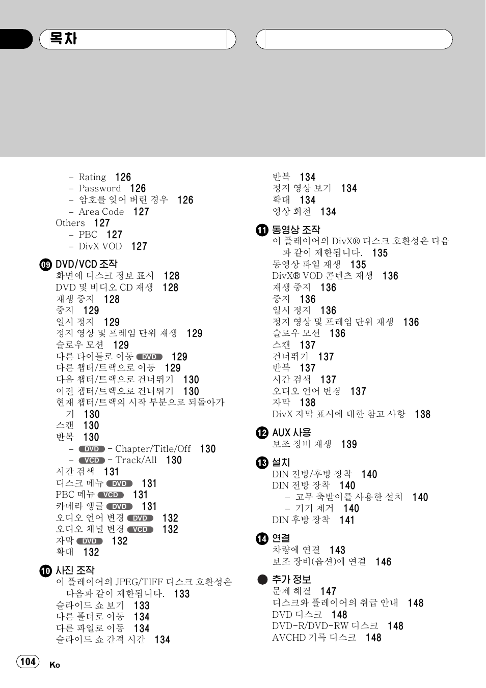 Pioneer DVH-3950MP User Manual | Page 104 / 154